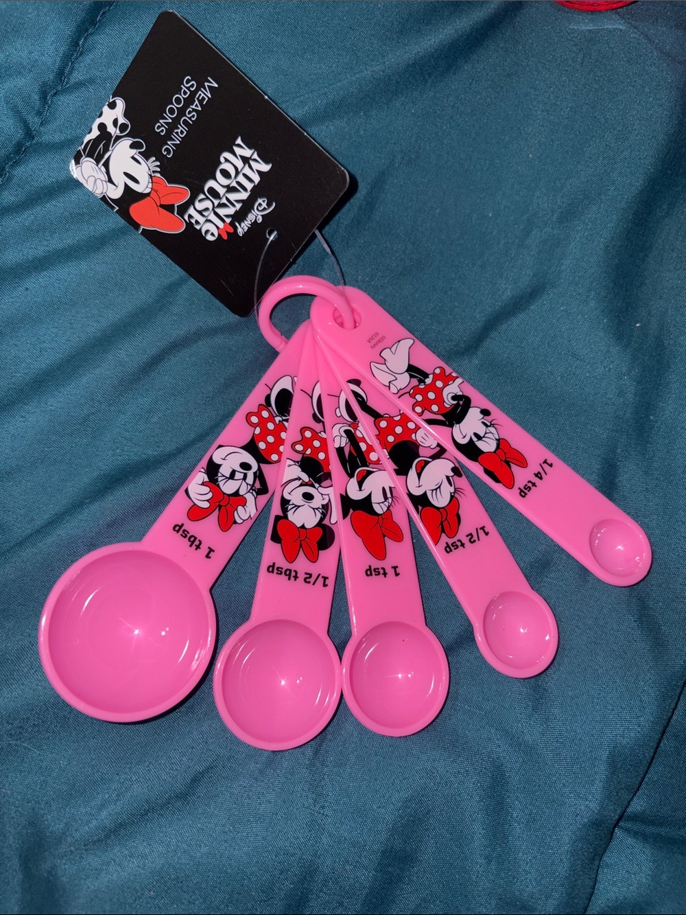 Disney Minnie Mouse Pink Measuring Spoon Set